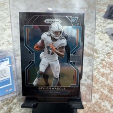 2021 Panini Chronicles - Prizm Black Jaylen Waddle #PB-10 Silver Prizm (RC)