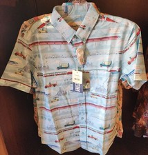 Disney Disneyland Monorail Tram Rides RSVLTS Button Up Shirt XX-LARGE New 2026