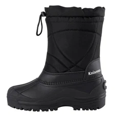 Knixmax Men's Winter Boots Waterproof Snow Boots Warm Hiking Boots Outdoor Boots