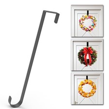 15" Wreath Hanger,Christmas Decorations, for Front Door, Indoor or Black