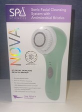 Nova Spa Science Antimicrobial Sonic Face Cleansing System Mint Green New Sealed