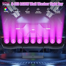90W 9LED RGBW Stage Wall Wash Bar Light DMX DJ Party Disco Lights LED Beam Light