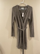 Anthropologie Saturday Sunday Cloud Fleece wrap dress Small