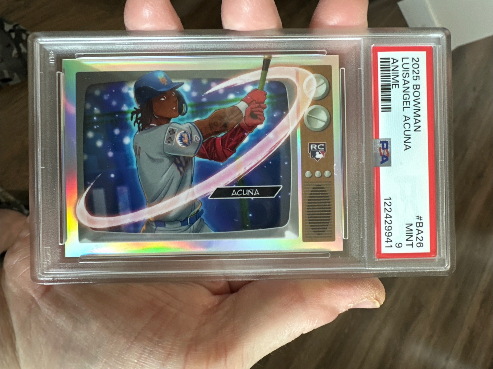 2025 BOWMAN #BA-26 LUISANGEL ACUNA ANIME PSA 9