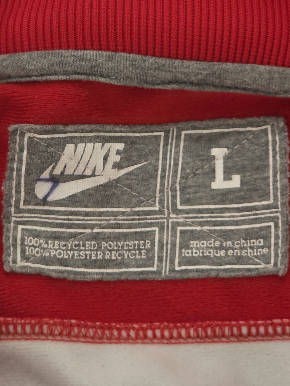 Vintage Women's Georgia Bulldogs Track Jacket White Red Sz Large 245351-657 thumbnail 3