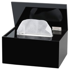 Wipes Holder Container Refillable, Acrylic Dispenser Box for Disposable Wipes...