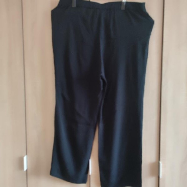 Women Ulla Popken Trousers Black Viscose 48