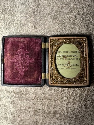Antique Daguerreotype Case From The Mid-1800s Made by James Holmes Booth &Hayden