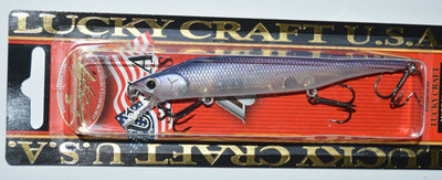 lucky craft lightning pointer 110sp 4.5'' suspending jerkbait ghost pro blue