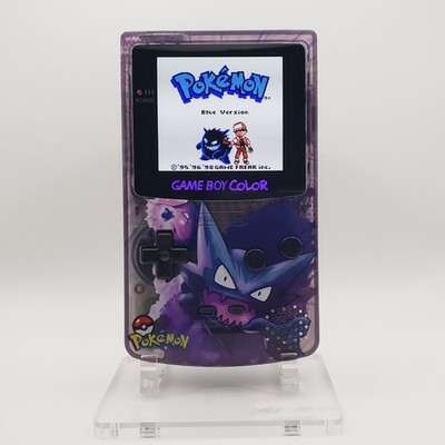 Custom Gameboy Color IPS Screen w/ Case - GBC Pokemon Haunter