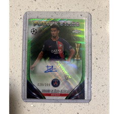 Topps Chrome UEFA UCC 2023-24 Future Stars Auto Zaire-Emery Neon /399 PSG
