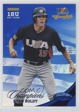 2013 USA Baseball Champions Certified National Team Mirror Blue Ryan Boldt 0b5