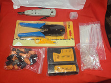 Network Tool Kit RJ45 Crimper Cable Tester Strippers for Ethernet Cables Cat 6