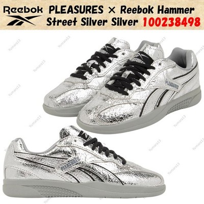 PLEASURES × Reebok Hammer Street Silver Silver 100238498 Herren Gr.