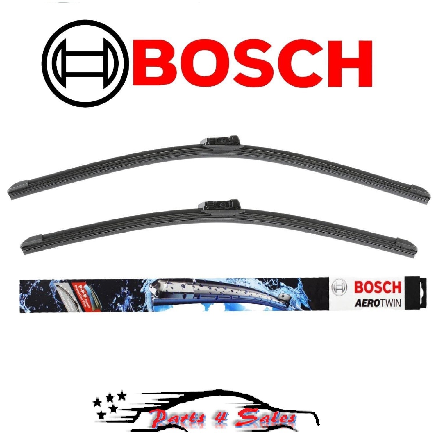 Bosch For Mercedes W205 Pair Set Front Left & Right 22" Windshield