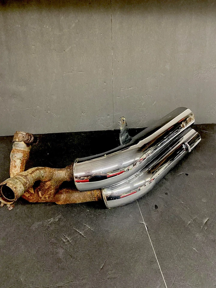 1987 HONDA V45 SUPER MAGNA EXHAUST MUFFLER LEFT SIDE 700 750 VF750C VF700C - Image 3 of 4