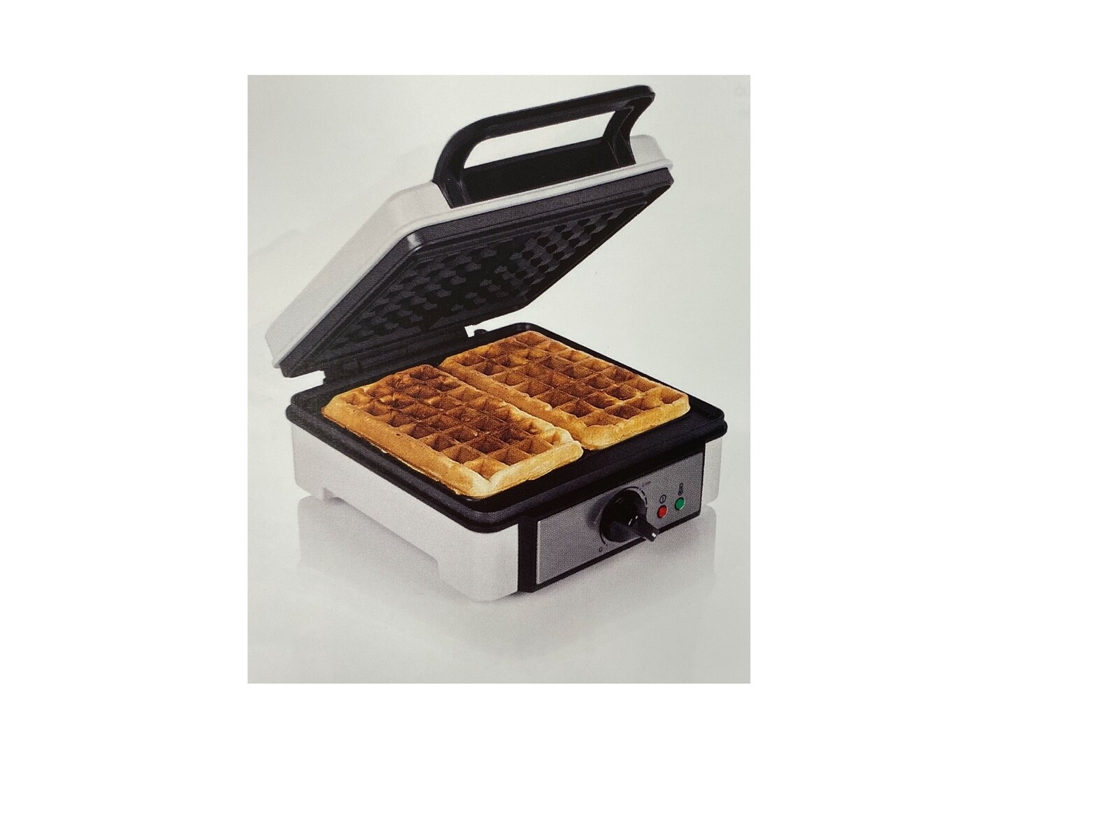 PIASTRA PER WAFFLE BELGA 7 X 4 1200 WATT 2 WAFFLE CON TERMOSTATO