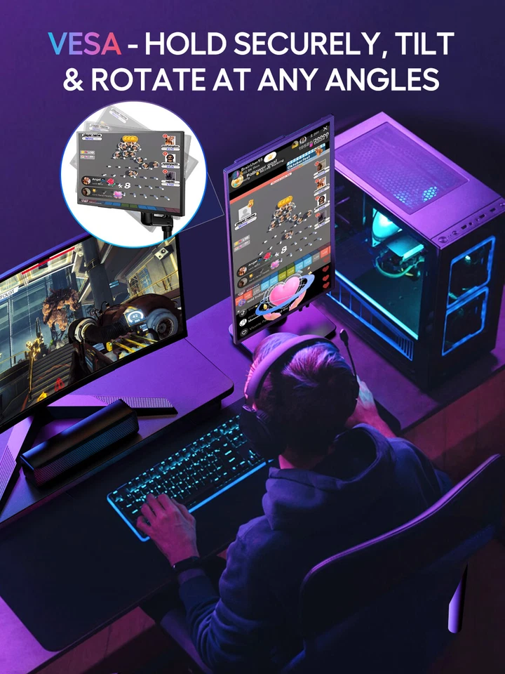 UXbox T118 - 18 Large Portable Gaming Monitor 4K Display For Starfield Xbox Used - Image 2 of 4