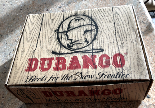 Vintage Kids Durango Western Cowboy Boot Box 7D BOX ONLY BOX ONLY 10" x 7" x 3" - Picture 2 of 9