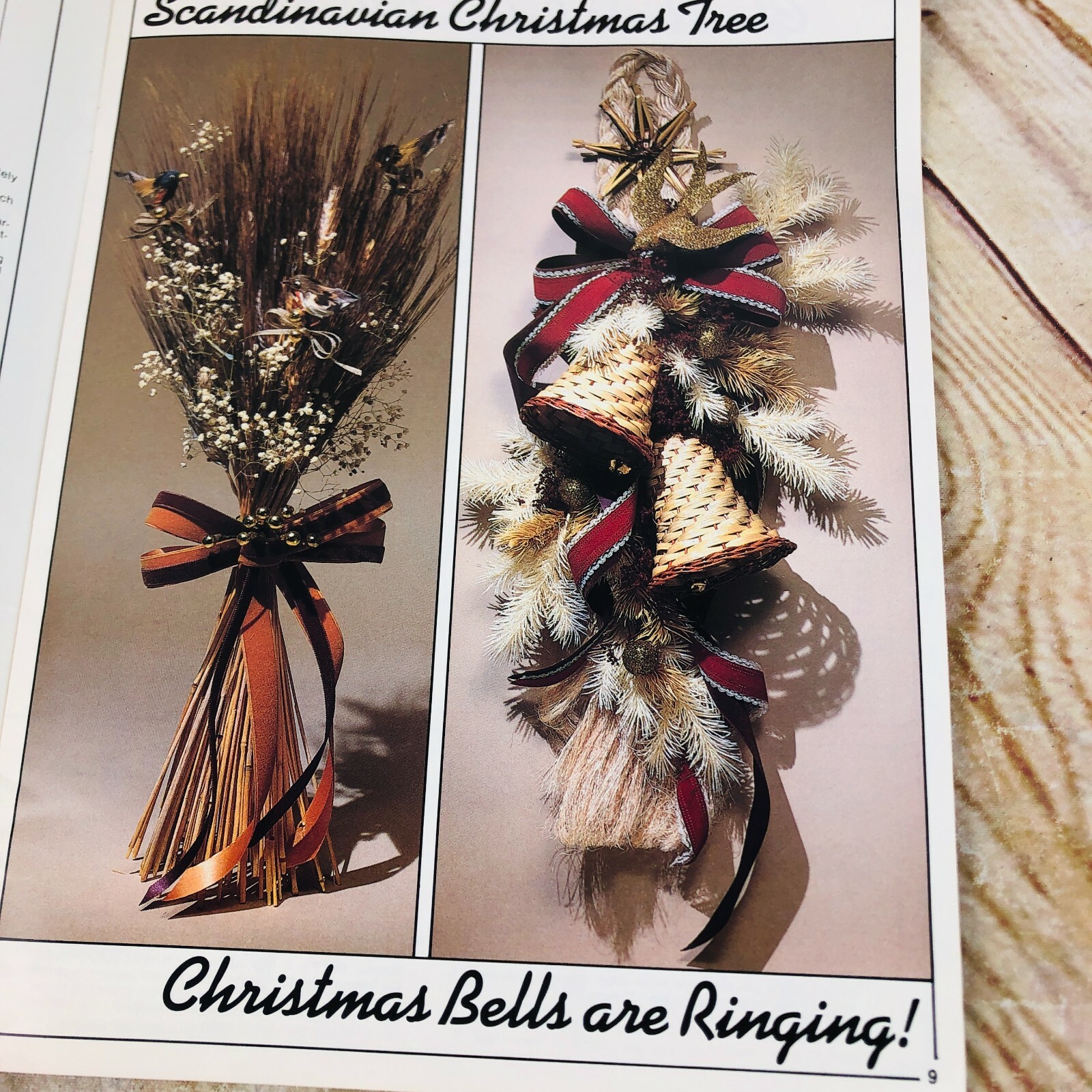 vtg Christmastime Wreath & Centerpieces 1982 by plaid craft book 
