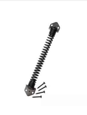 Everbilt 14 in. Black Adjustable Tension Self Closing Gate/Door Spring 18108