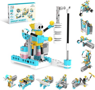 Smart Robot,72-in-1 STEM Educational Toy, Electronic Building Robot Toy