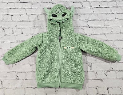 Baby Yoda Boys Hoodie Jacket Costume Star Wars Girl Grogu TODDLER SIZE 2T 