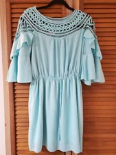 San Joy Dress Light Blue Women’s Size Large Lightweight  