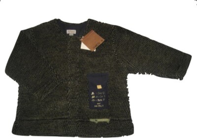 Catimini Fleecejacke Hundeserie Gr.74 NEU marine-oliv