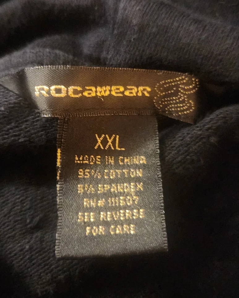 Sudadera con Capucha Rocawear Rosa Negra y Plateada con Cremallera Talla Niñas XXL Foto 3 de 3