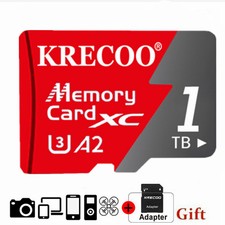 Micro SD Card Memory Card 1TB Class10 A2 V30 High Speed TF Card for Mobile Phone