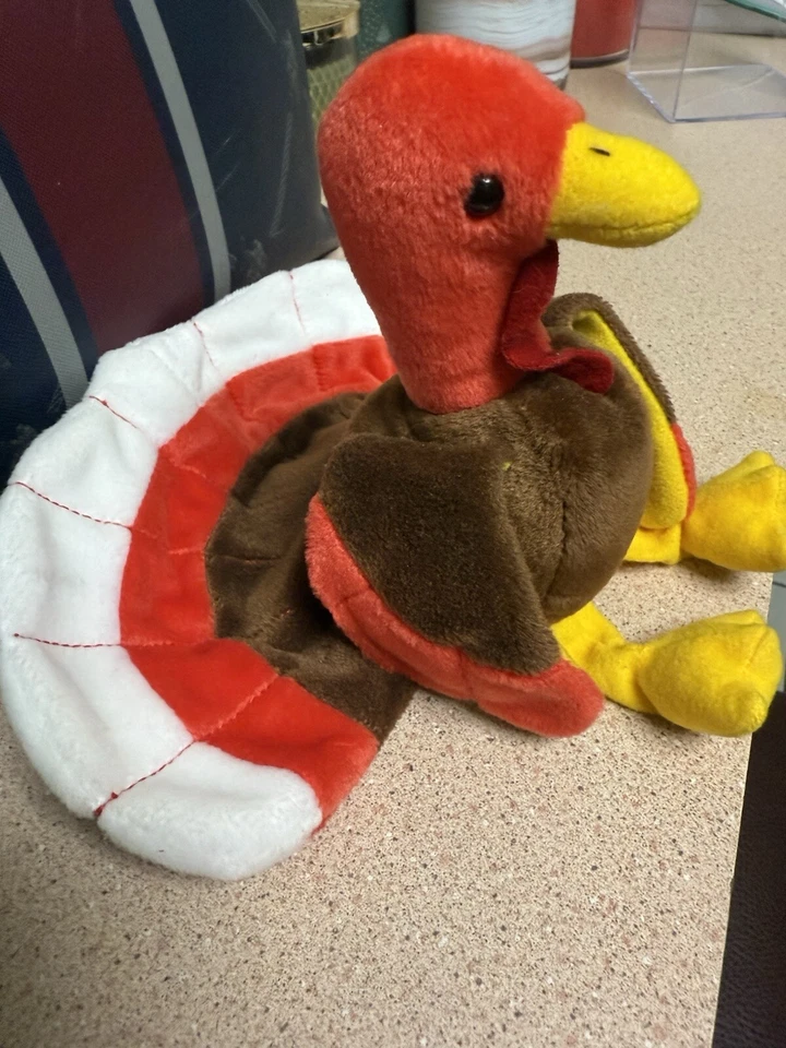 Beanie Baby  Gobbles w “!” Tag Error Mint Condition 1997 Original Collectible - Image 4 of 4