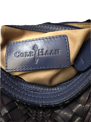 Cole Haan Hobo Bag - Etsy Cole Hann Blue Leather Hobo Shoulder Bag W Brown Leather Trim LIKE NEW main image 1