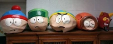 ULTRA RARE South Park 1998 Halloween Masks Set Stan, Kyle, Cartman, Kenny, Satan