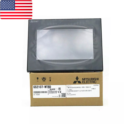 New Mitsubishi GS2107-WTBD GOT2000 Touch Screen HMI 7'' Operator Panel - US Stock