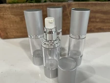 Empty Airless Pump Bottle 4 Pcs Travel Lotion Containers Refillable (1 Oz / 30ml