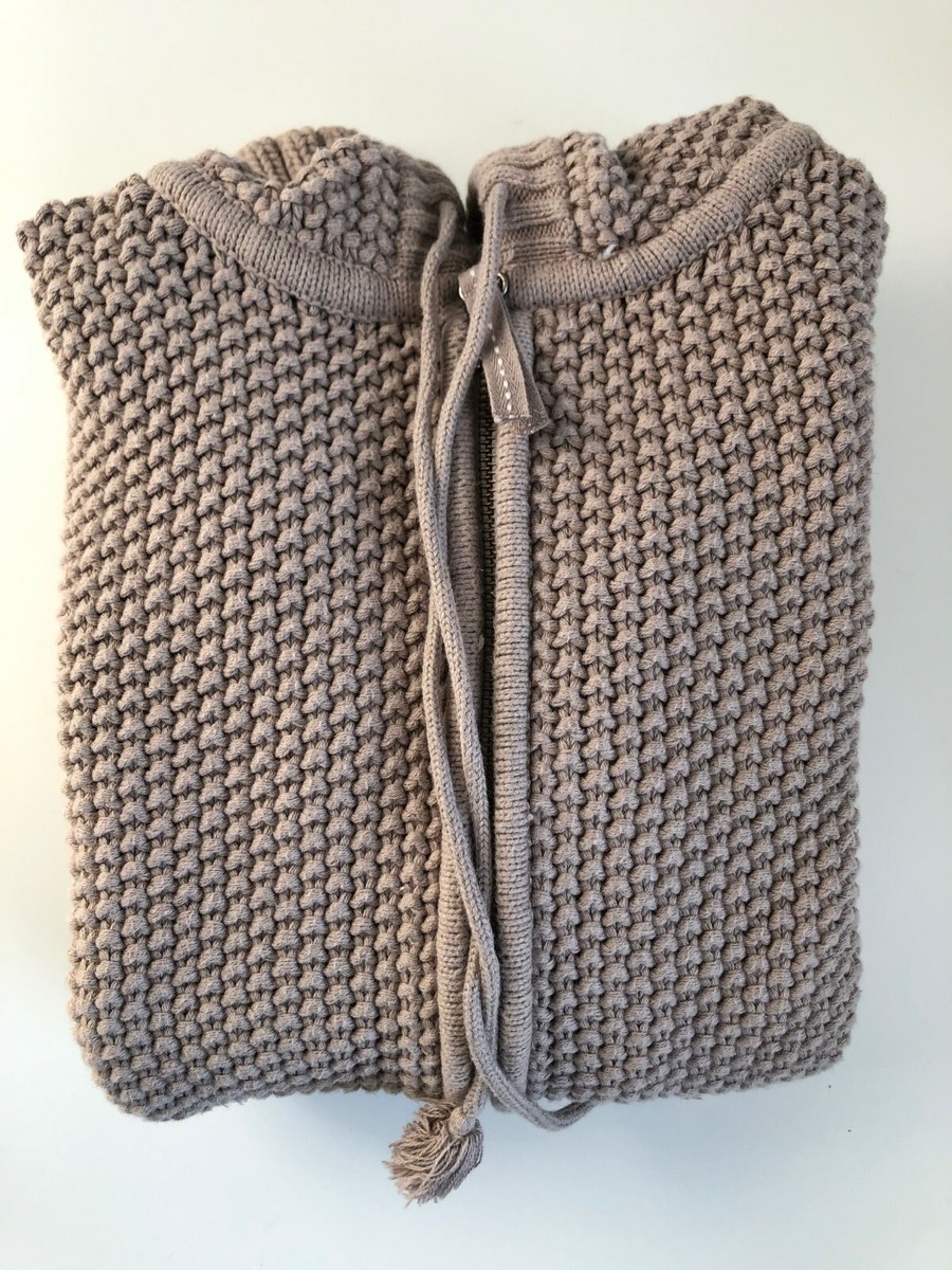OLD NAVY Women's Hooded Long Sleeve Waffle Knit Zip Cardigan