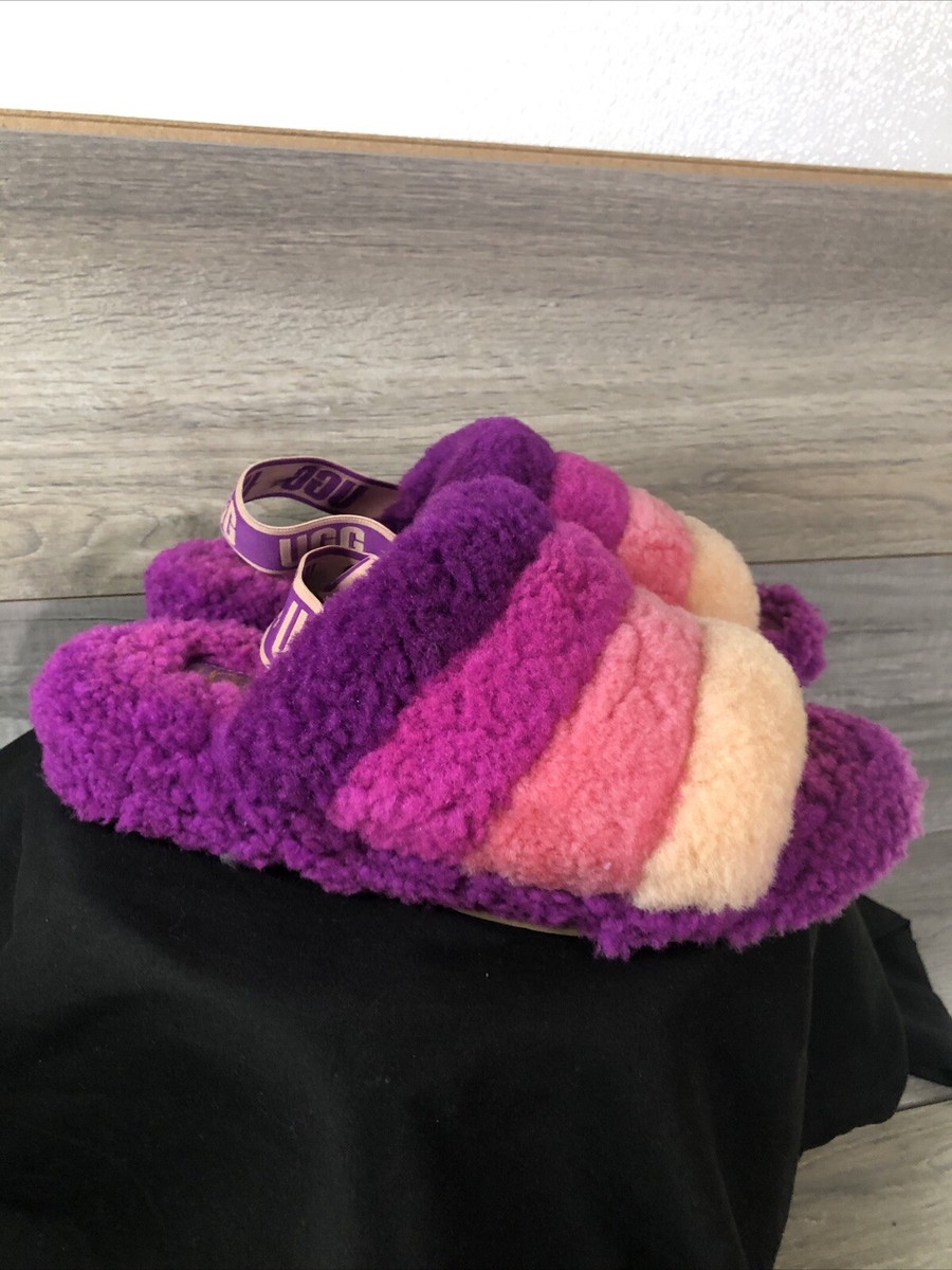 Purple Ugg Slippers Berrylicious Women's UGG Fluff Yeah Slide