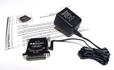 B&B Electronics 422LCON RS-232 RS-422 Converter & AD35-12002 12VDC Power Supply