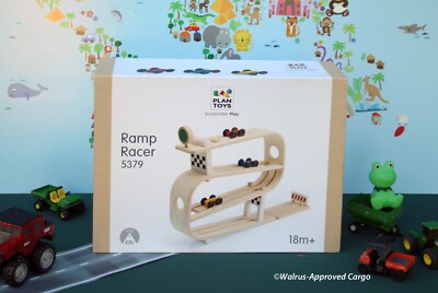 PLAN TOYS RAMP RACER FROM CRATE & BARREL -NIB- DRIVE YOUR CHILD S IMAGINATION!