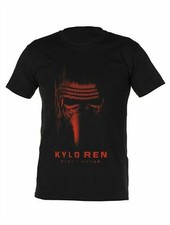 Image of Licensed Mens Star Wars Black Kylo Ren T-shirt Gift S M L XL Top 
