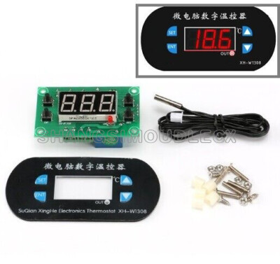 Digital AC 220V Red LED Thermostat Temperature Alarm Controller Meter Module NEW