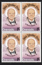 Sir Winston Churchill - HISTORY - MNH Block of 4 [W02]