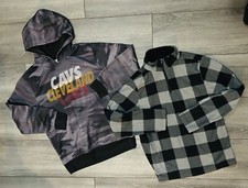 Lot 2-Cleveland Cavaliers Hoodie Sweatshirt  Fleece Quarter Zip- Youth L 14-16