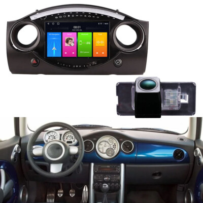 9''Autoradio Navi GPS+Rückfahrkamera car player für BMW Mini Cooper S R50 R52 R53
