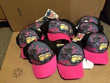 Lot Of 20 Despicable Me Minion Chaos Trucker Hat Girls Black-Pin