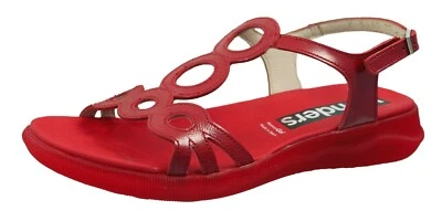 Wonders Flache Sandalen Rot Leder Für Damen - Stil Und Komfort C-5630 - Bild 1 von 4