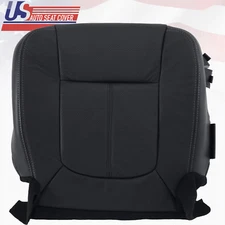 2011 -2016 Ford F250 Lariat Passenger Bottom Perforated Leather Seat Cover Black