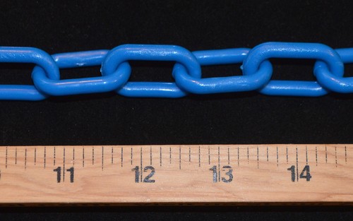 BLUE 6mm PLASTIC CHAIN 10' LENGTH BIRD PARROT TOYS CROWD CONTROL