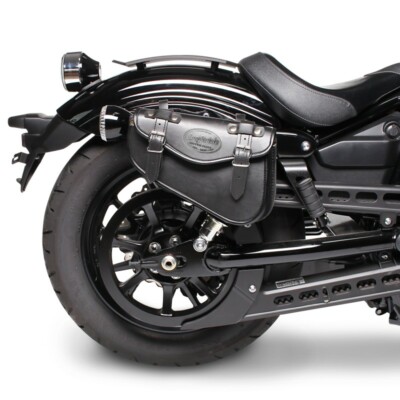 Satteltasche für Yamaha XV 1700 Road Star Warrior Arizona Schwarz rechts